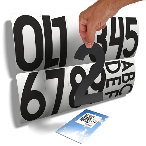 11 Grands chiffres autocollants (19 cm) et 6 lettres — imaggge.com