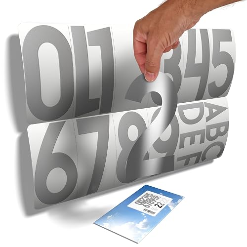 11 Grands chiffres autocollants (19 cm) et 6 lettres — imaggge.com