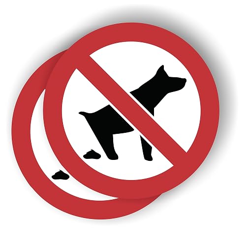 2 Grands Autocollants Chien Interdit — imaggge.com