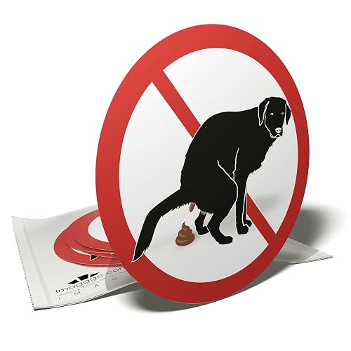 Autocollant interdiction de laisser les chiens faire caca à cet  — imaggge.com