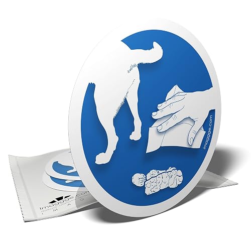 Autocollant Prière de ramasser les cacas et crottes de chien — imaggge.com