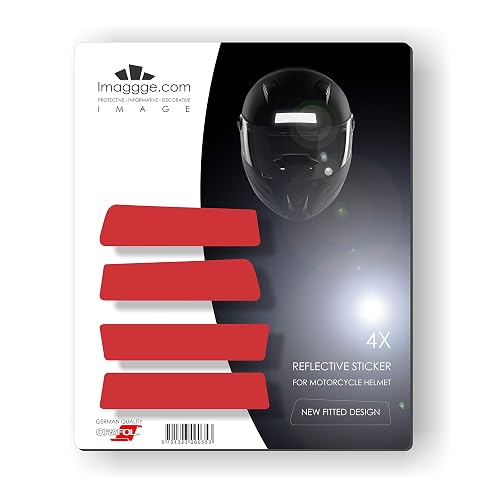 Kit 4 Bandes Stickers rétro réfléchissants pour Casque Moto — imaggge.com