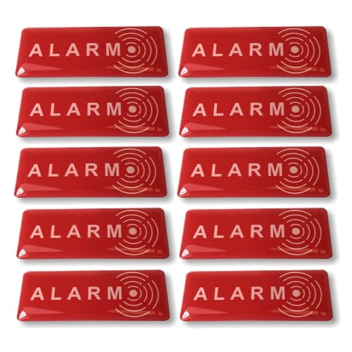 Lot de 10 Autocollants Alarm Dissuasif pour Les Voleurs — imaggge.com