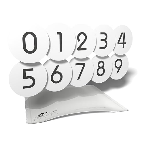 Lot de 10 Autocollants "Chiffres 0 à 9" — imaggge.com