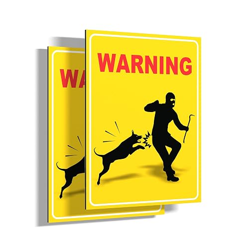 Lot de 2 panneaux Attention chien — imaggge.com