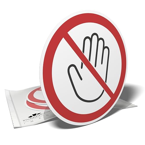 Lot de 3 Autocollants "Ne Pas Toucher" — imaggge.com