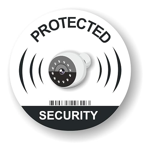 Lot de 8 Autocollants Rond Caméra IP de Surveillance — imaggge.com