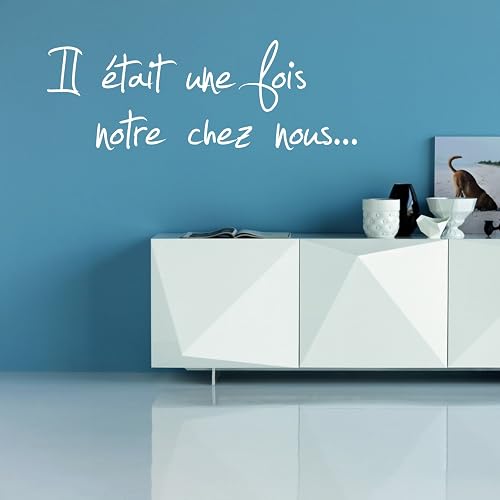 Sticker Mural Il était Une Fois Notre chez Nous… (Sticker Noir) — imaggge.com