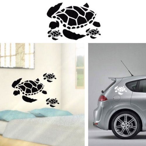 Sticker Mural Tortues (Sticker Noir) — imaggge.com