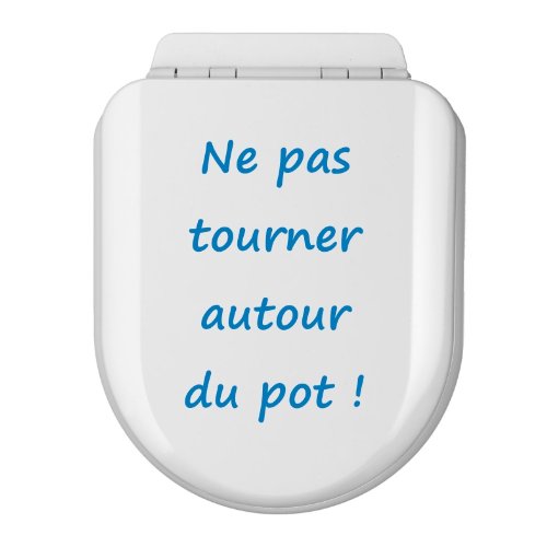 Sticker Mural WC: Ne Pas Tourner Autour du Pot! (Sticker Noir) — imaggge.com